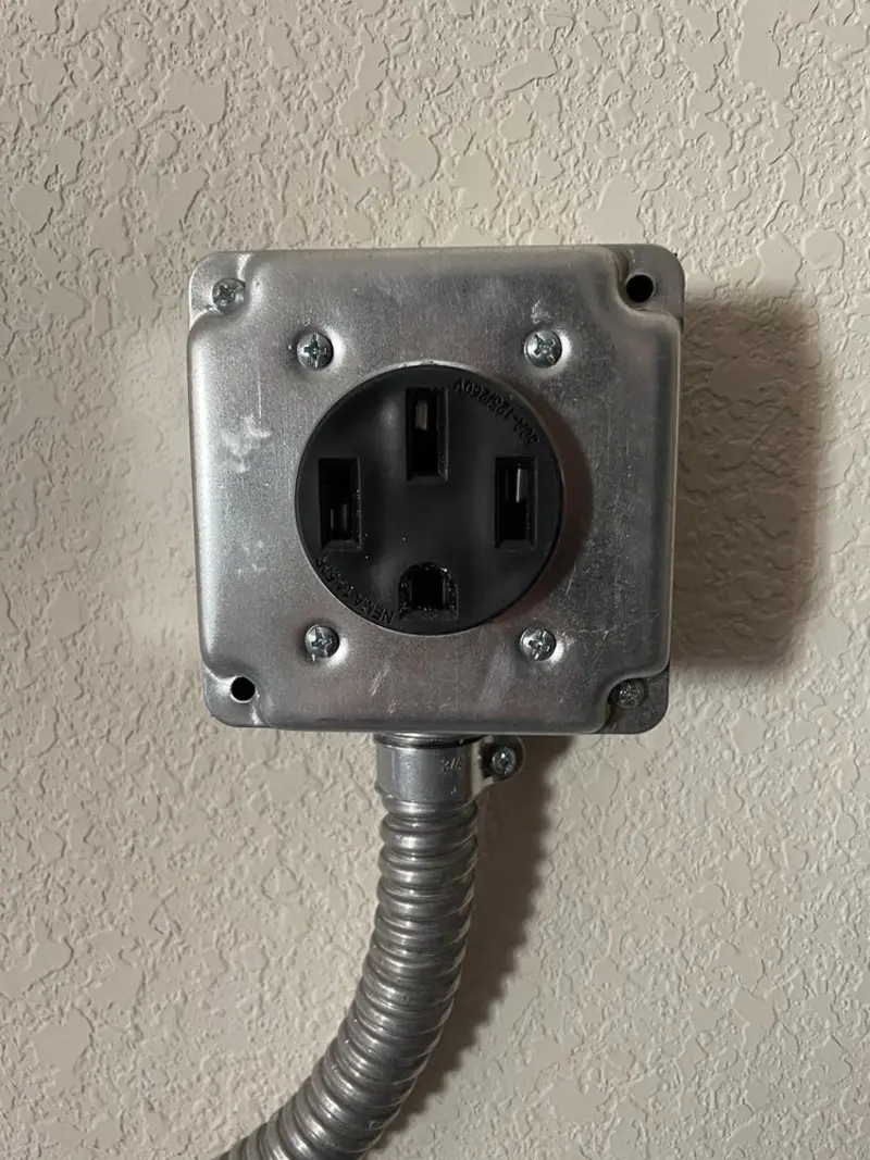 NEMA 14-50 outlet installed for Electrical Panel Upgrade in Fruitvale